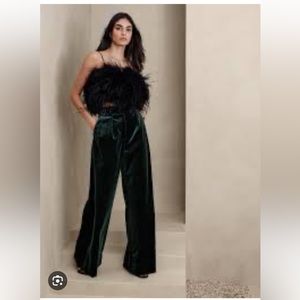 VELURO RELAXED VELVET PANT-size 14